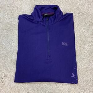 Helly Hansen Snowflake Graphic 1/4 Zip Pullover LIFA Base Layer Top Size M